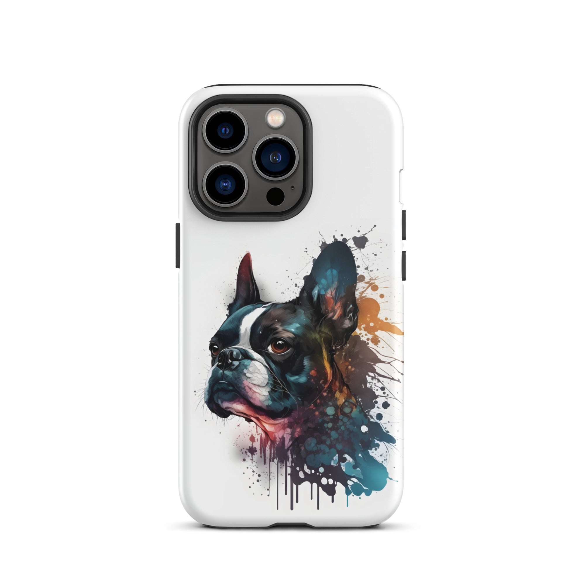 Boston Terrier Art on Tough Case for iPhone