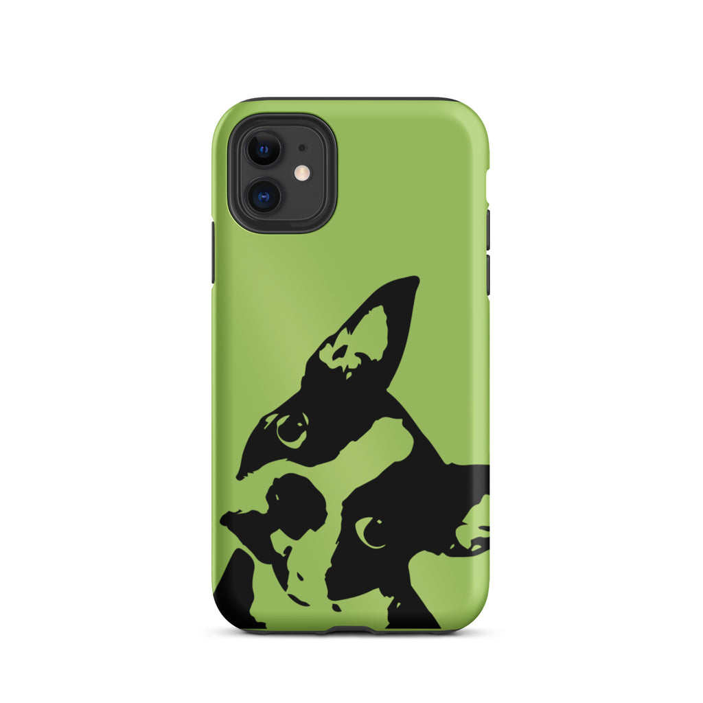 Boston Terrier Head Tilt Tough iPhone case - Conifer