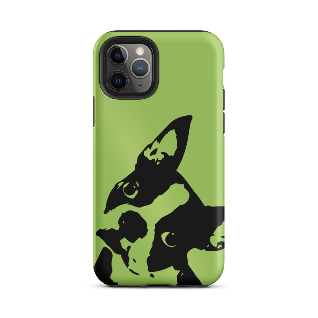 Boston Terrier Head Tilt Tough iPhone case - Conifer