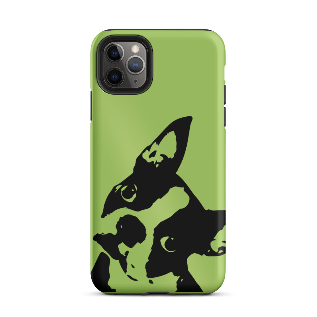 Boston Terrier Head Tilt Tough iPhone case - Conifer