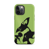 Boston Terrier Head Tilt Tough iPhone case - Conifer