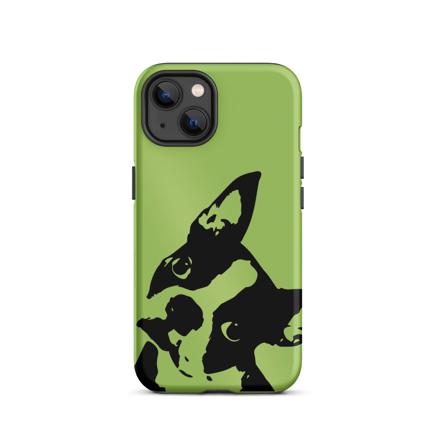 Boston Terrier Head Tilt Tough iPhone case - Conifer