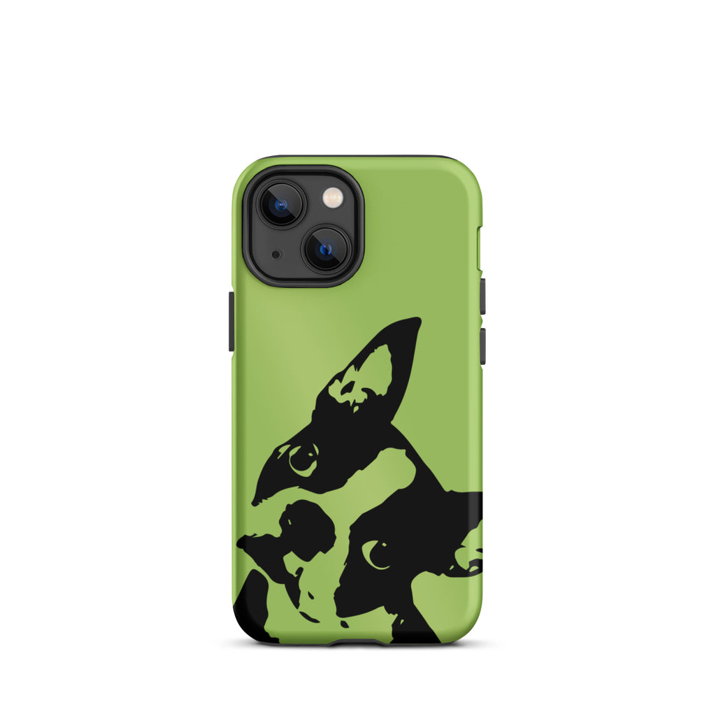 Boston Terrier Head Tilt Tough iPhone case - Conifer