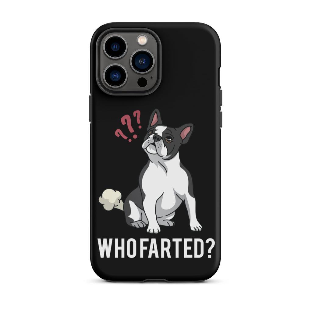 Who Farted Tough iPhone case