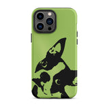 Boston Terrier Head Tilt Tough iPhone case - Conifer