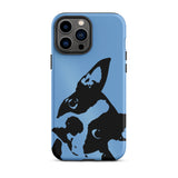 Boston Terrier Head Tilt Tough iPhone case - Jordy Blue