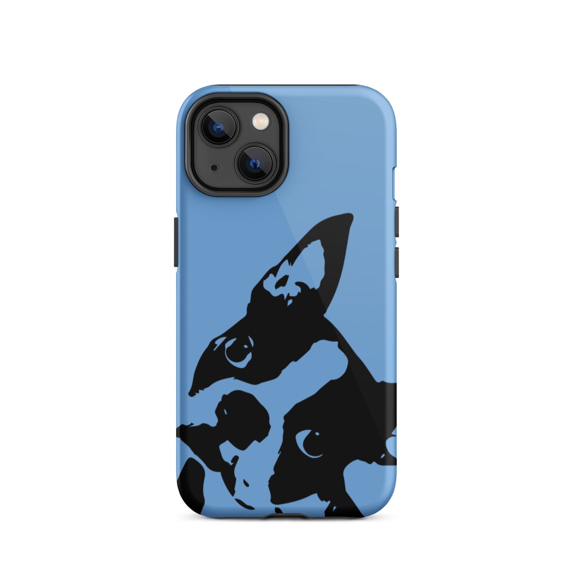 Boston Terrier Head Tilt Tough iPhone case - Jordy Blue