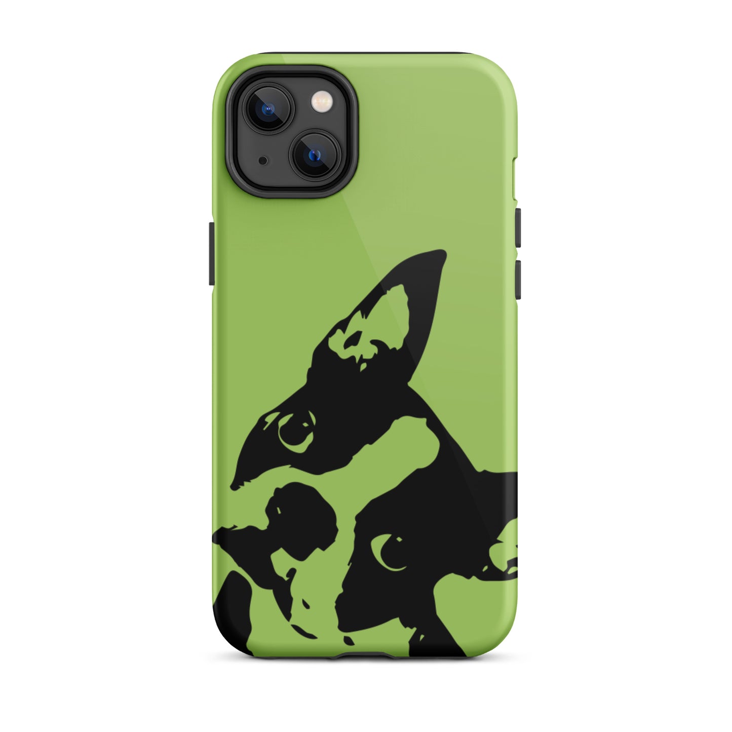 Boston Terrier Head Tilt Tough iPhone case - Conifer