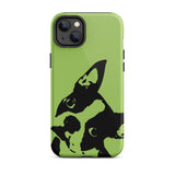 Boston Terrier Head Tilt Tough iPhone case - Conifer
