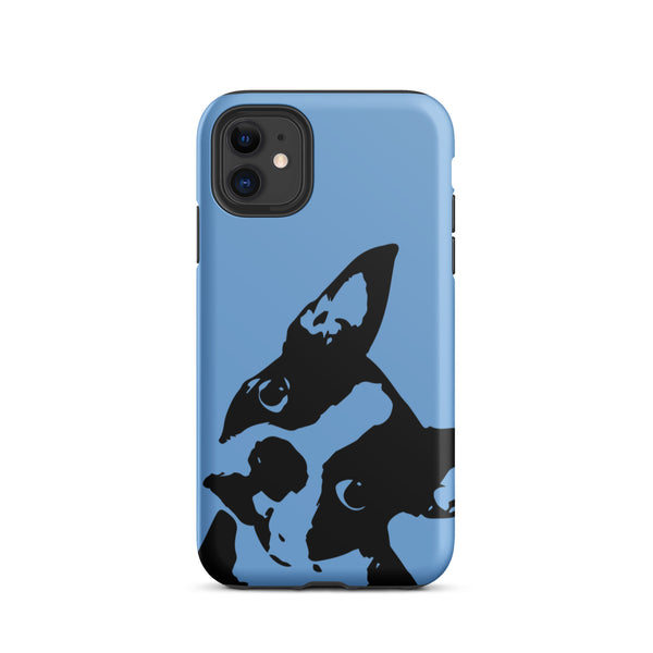 Boston Terrier Head Tilt Tough iPhone case - Jordy Blue