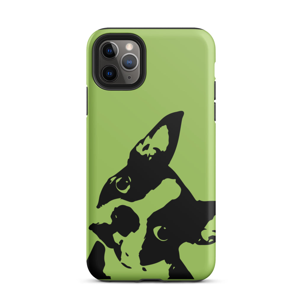 Boston Terrier Head Tilt Tough iPhone case - Conifer