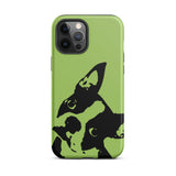 Boston Terrier Head Tilt Tough iPhone case - Conifer