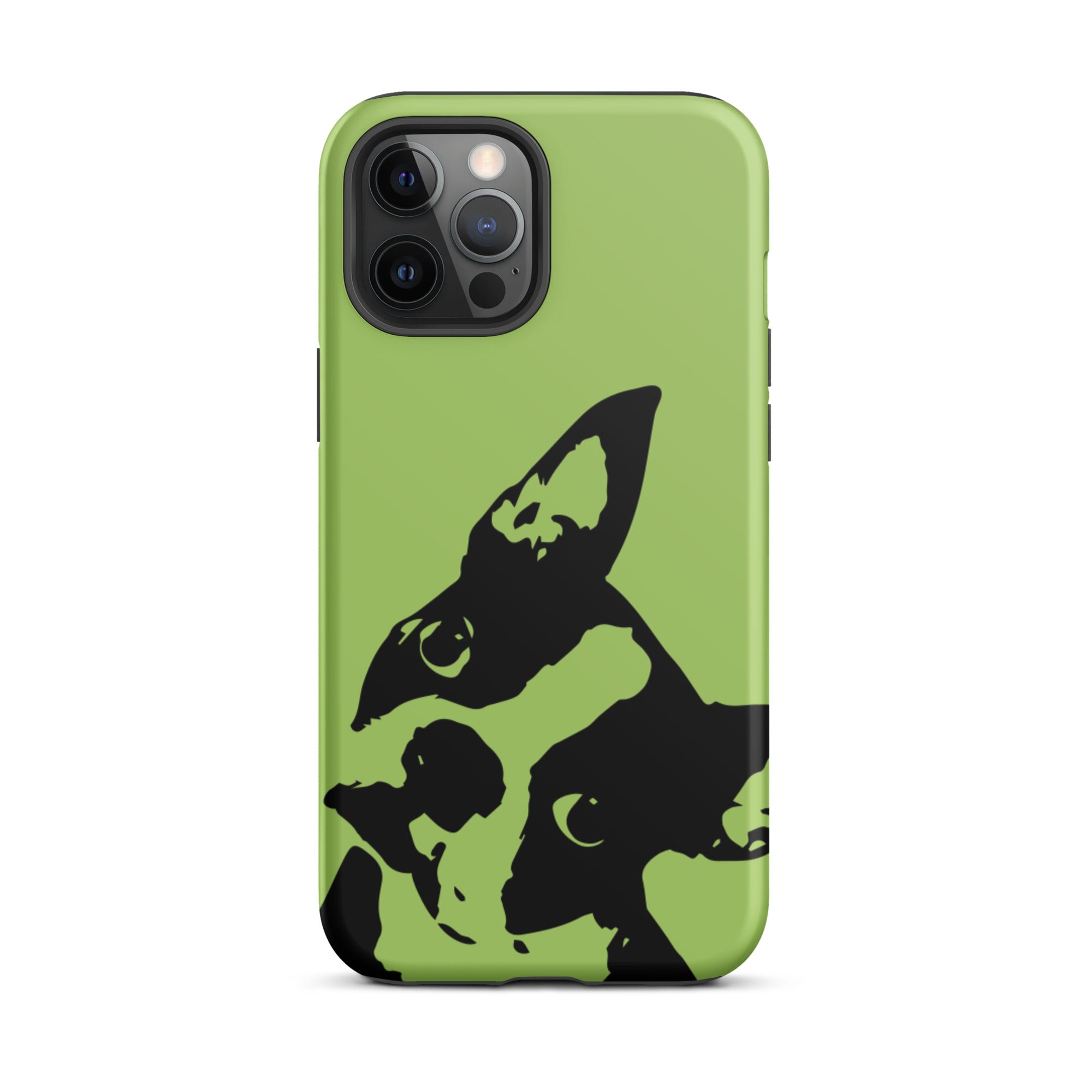 Boston Terrier Head Tilt Tough iPhone case - Conifer