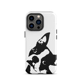 Boston Terrier Head Tilt Tough iPhone case - White