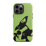 Boston Terrier Head Tilt Tough iPhone case - Conifer