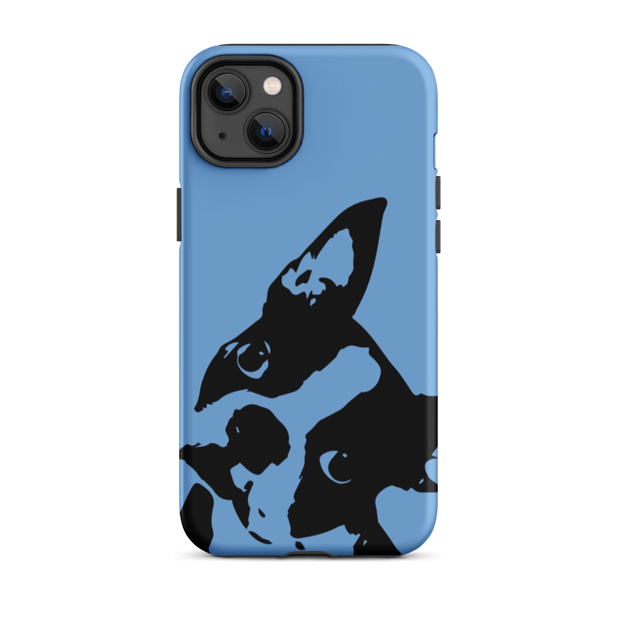 Boston Terrier Head Tilt Tough iPhone case - Jordy Blue
