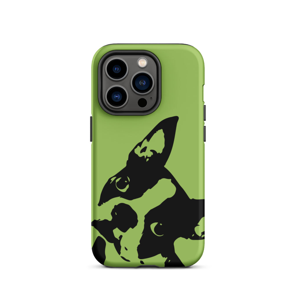 Boston Terrier Head Tilt Tough iPhone case - Conifer