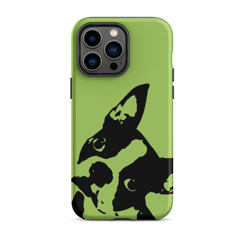 Boston Terrier Head Tilt Tough iPhone case - Conifer