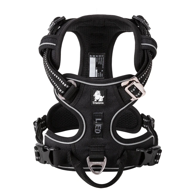TrueLove Dog Harness No-Pull with Front Clip - Black Color