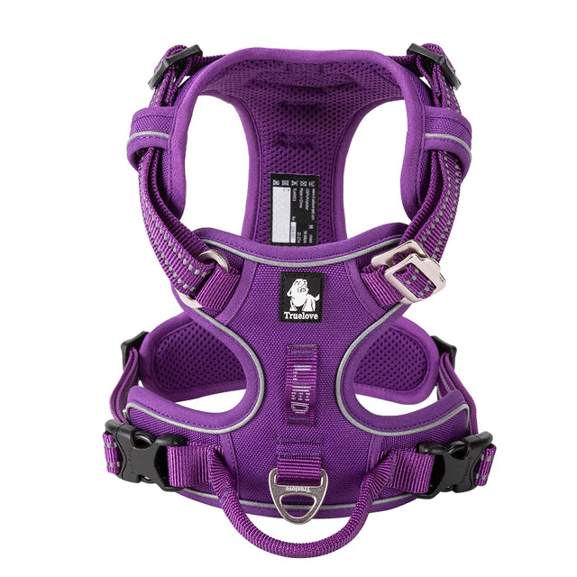 TrueLove Dog Harness No-Pull with Front Clip - Purple Color