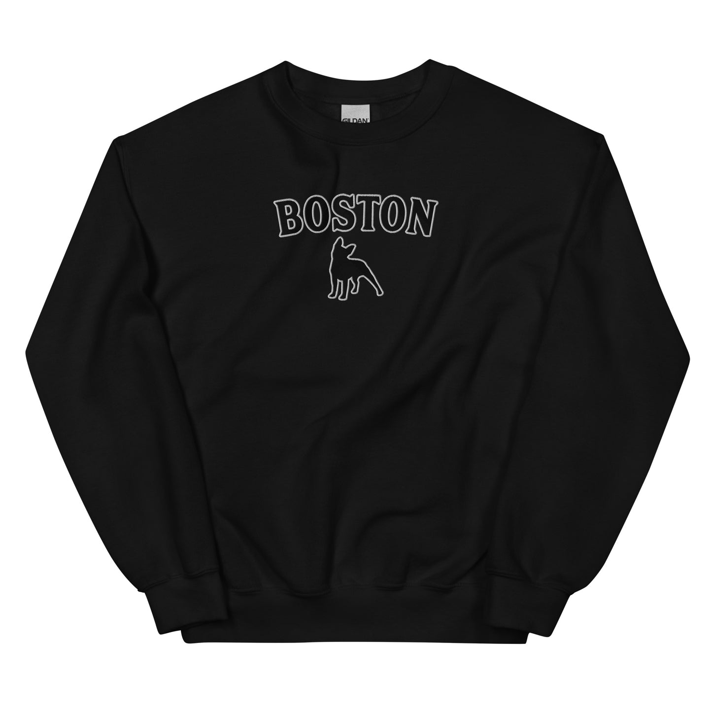 Boston Terrier Embroidered Sweatshirt