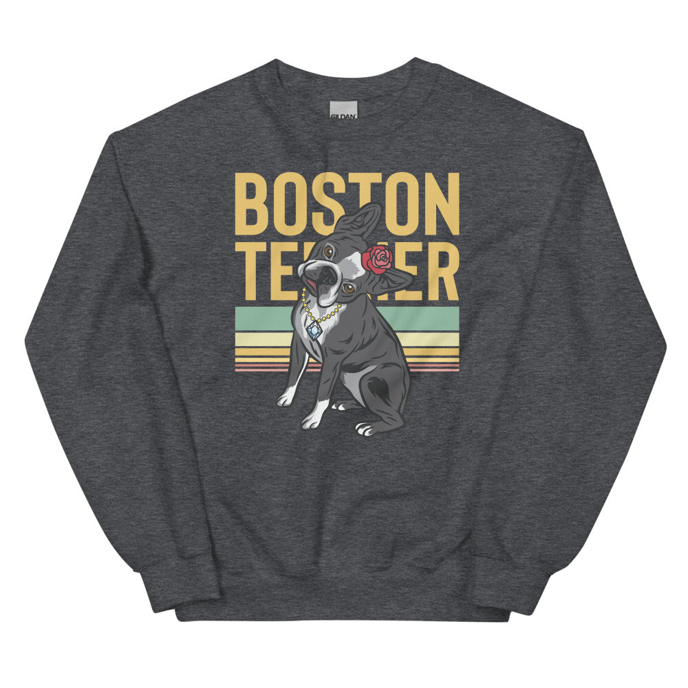 The Lady Boston Terrier Sweatshirt