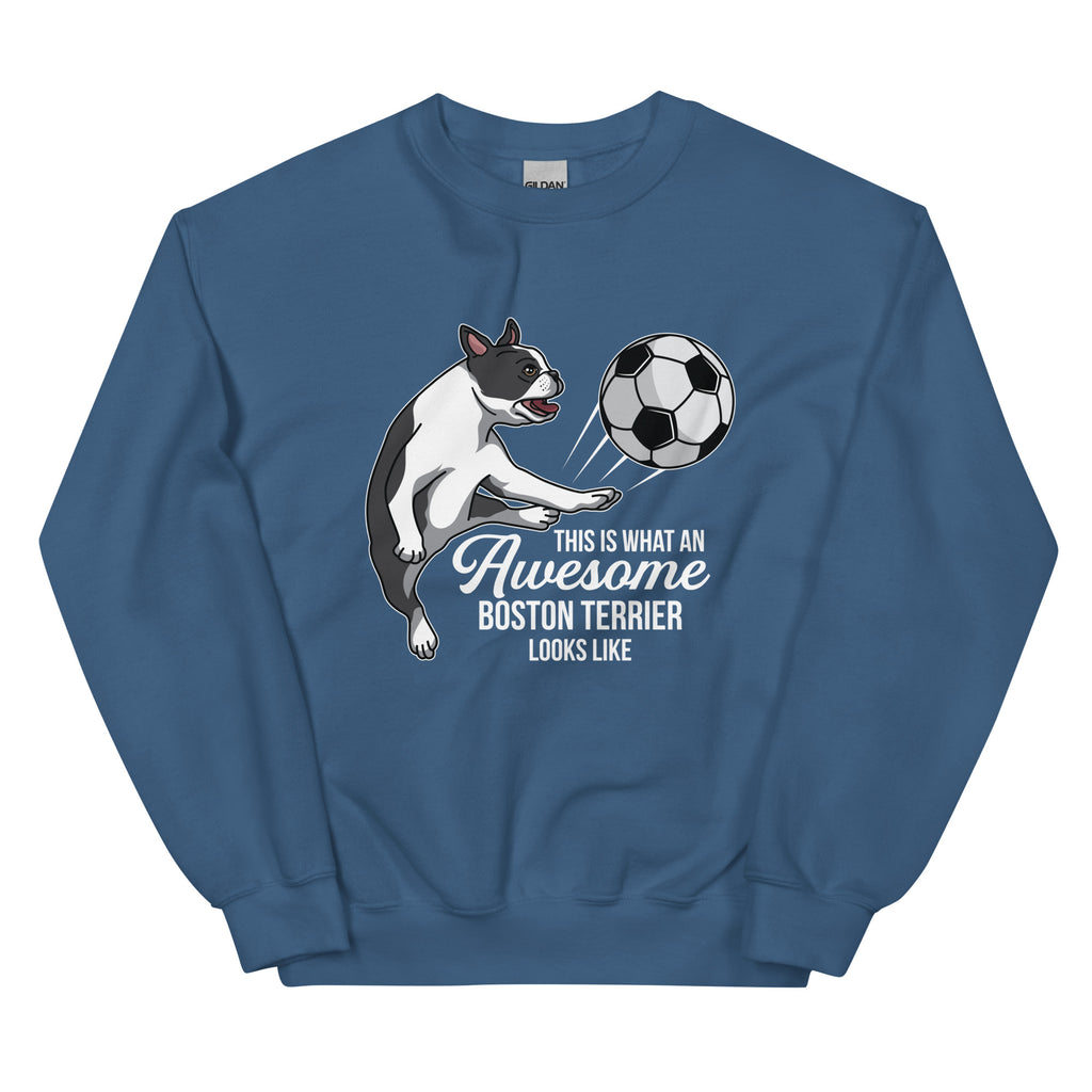 Soccer Boston Terrier Sweatshirt