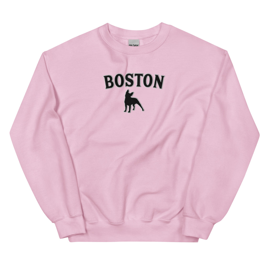 Boston Terrier Embroidered Sweatshirt