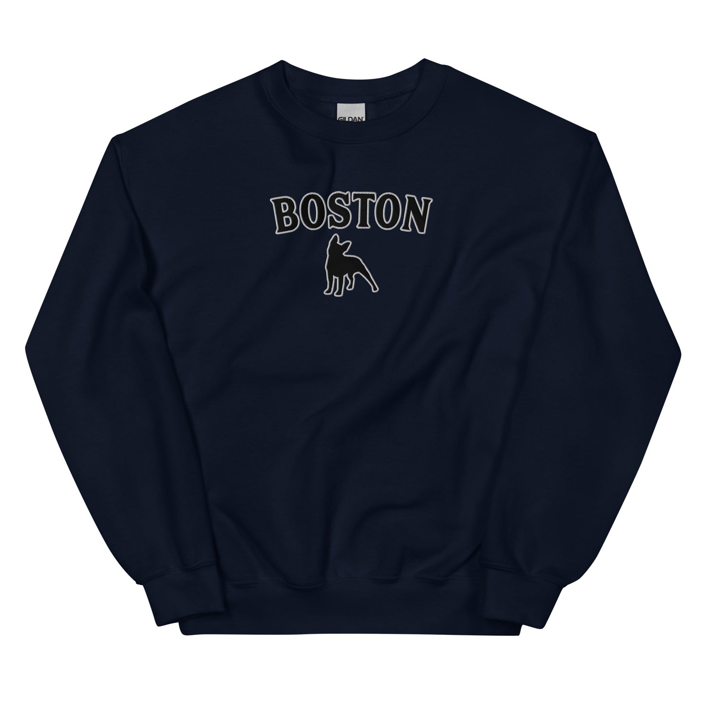 Boston Terrier Embroidered Sweatshirt