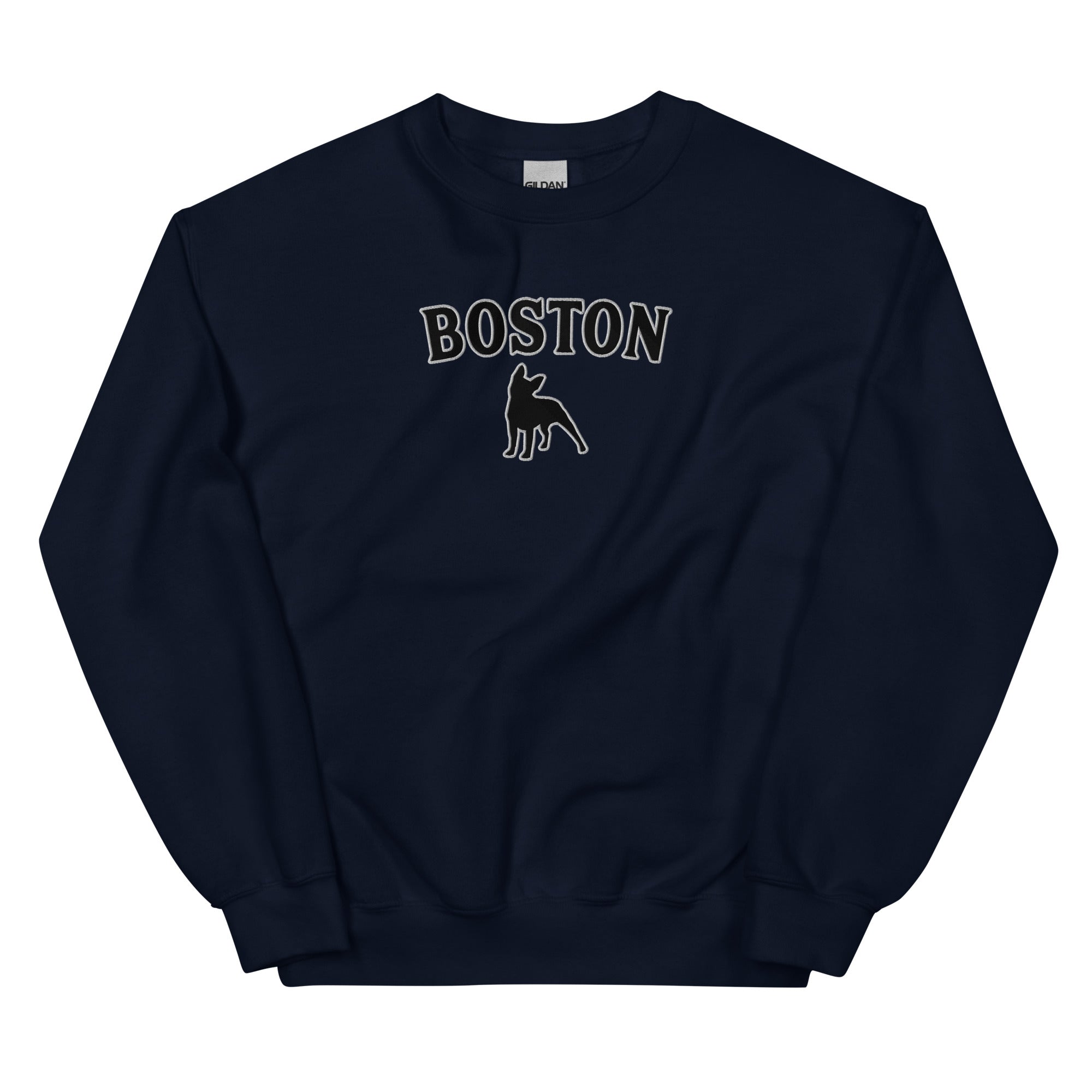 Boston Terrier Embroidered Sweatshirt