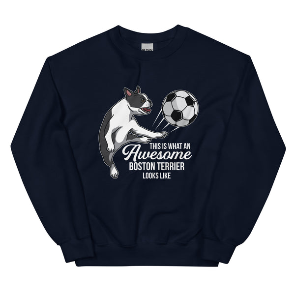 Soccer Boston Terrier Sweatshirt