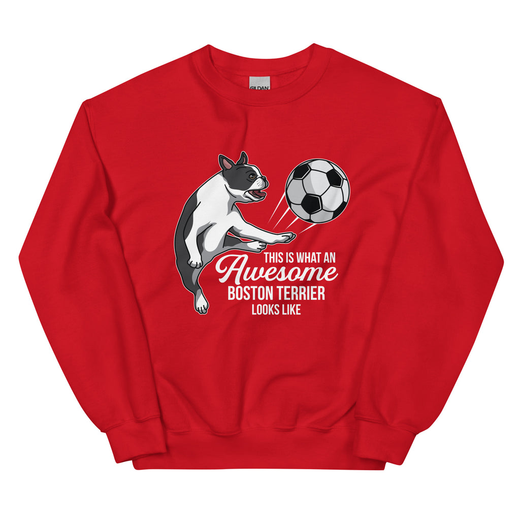 Soccer Boston Terrier Sweatshirt