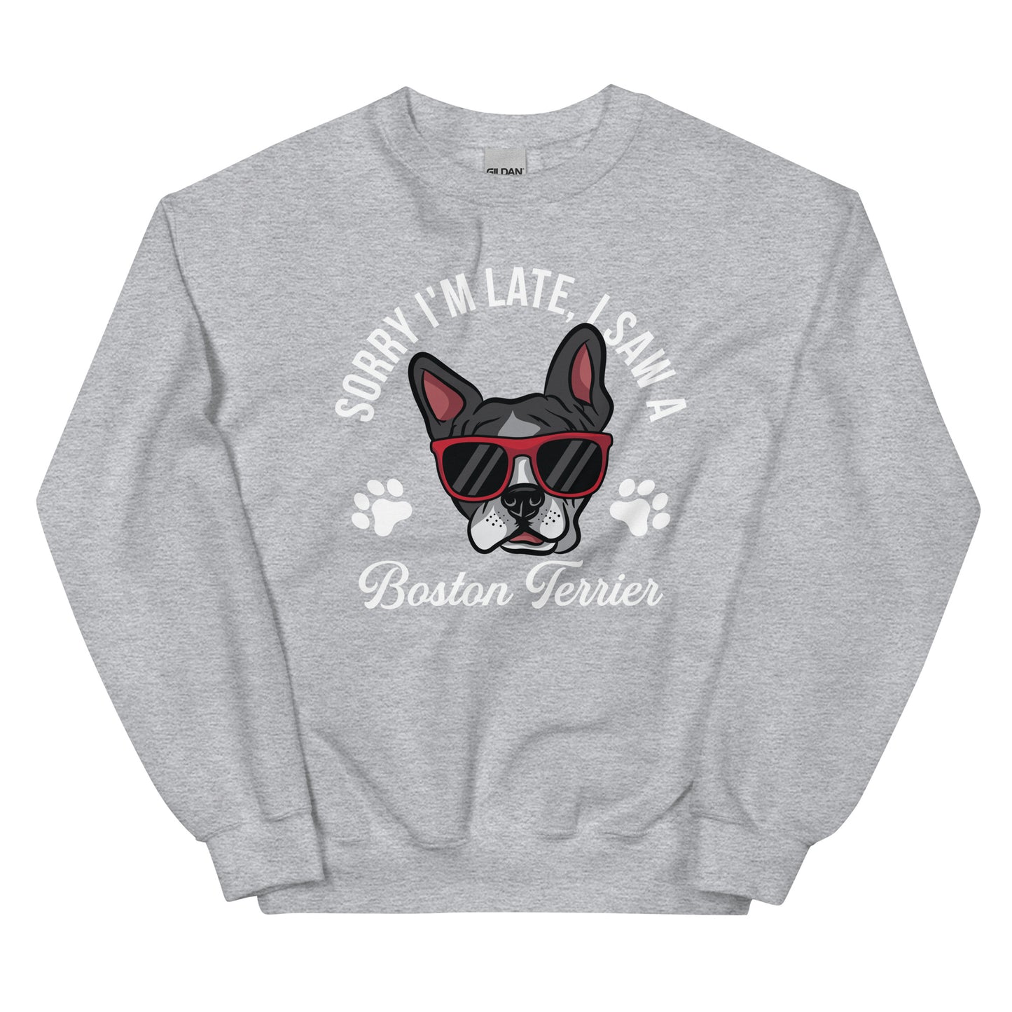 Sorry I'm Late, I Saw A Boston Terrier Sweatshirt