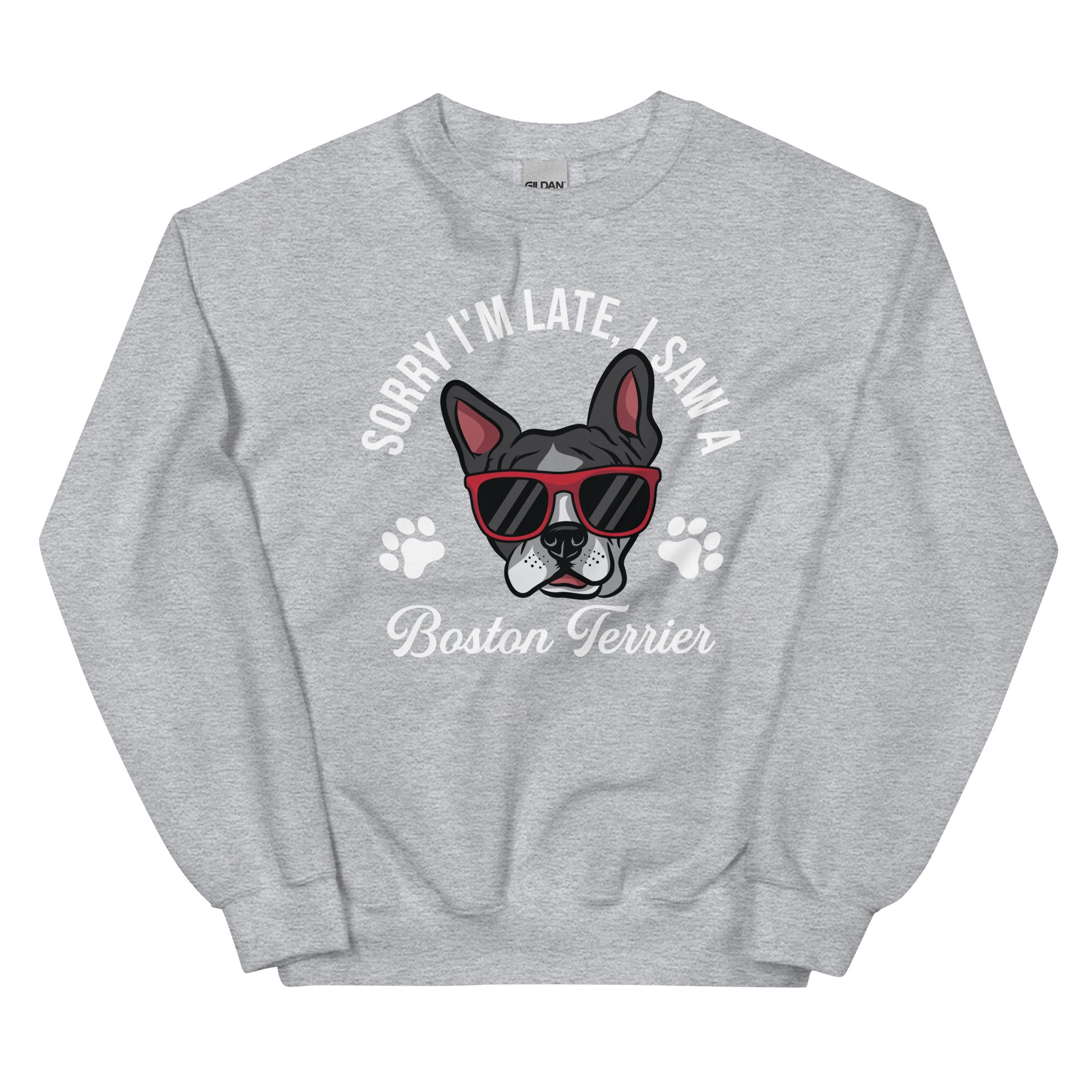 Sorry I'm Late, I Saw A Boston Terrier Sweatshirt