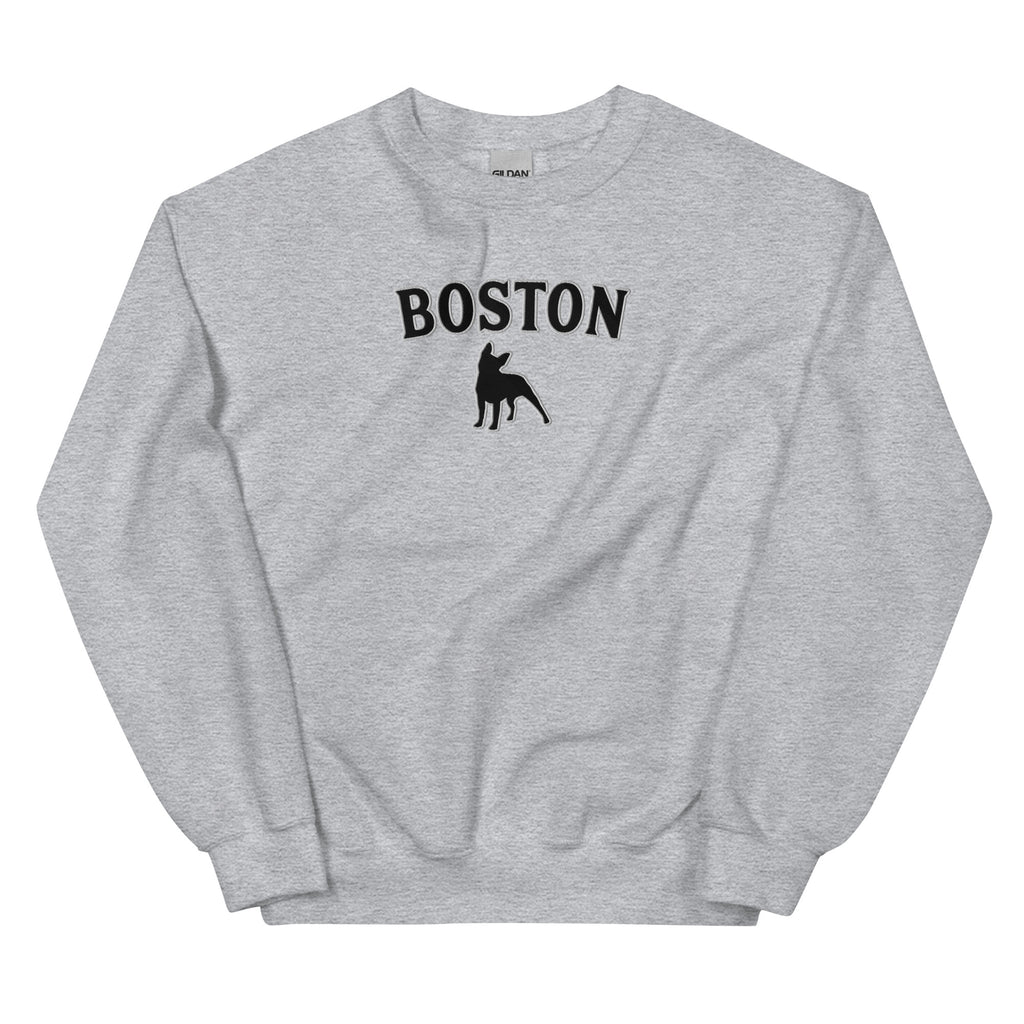 Boston Terrier Embroidered Sweatshirt