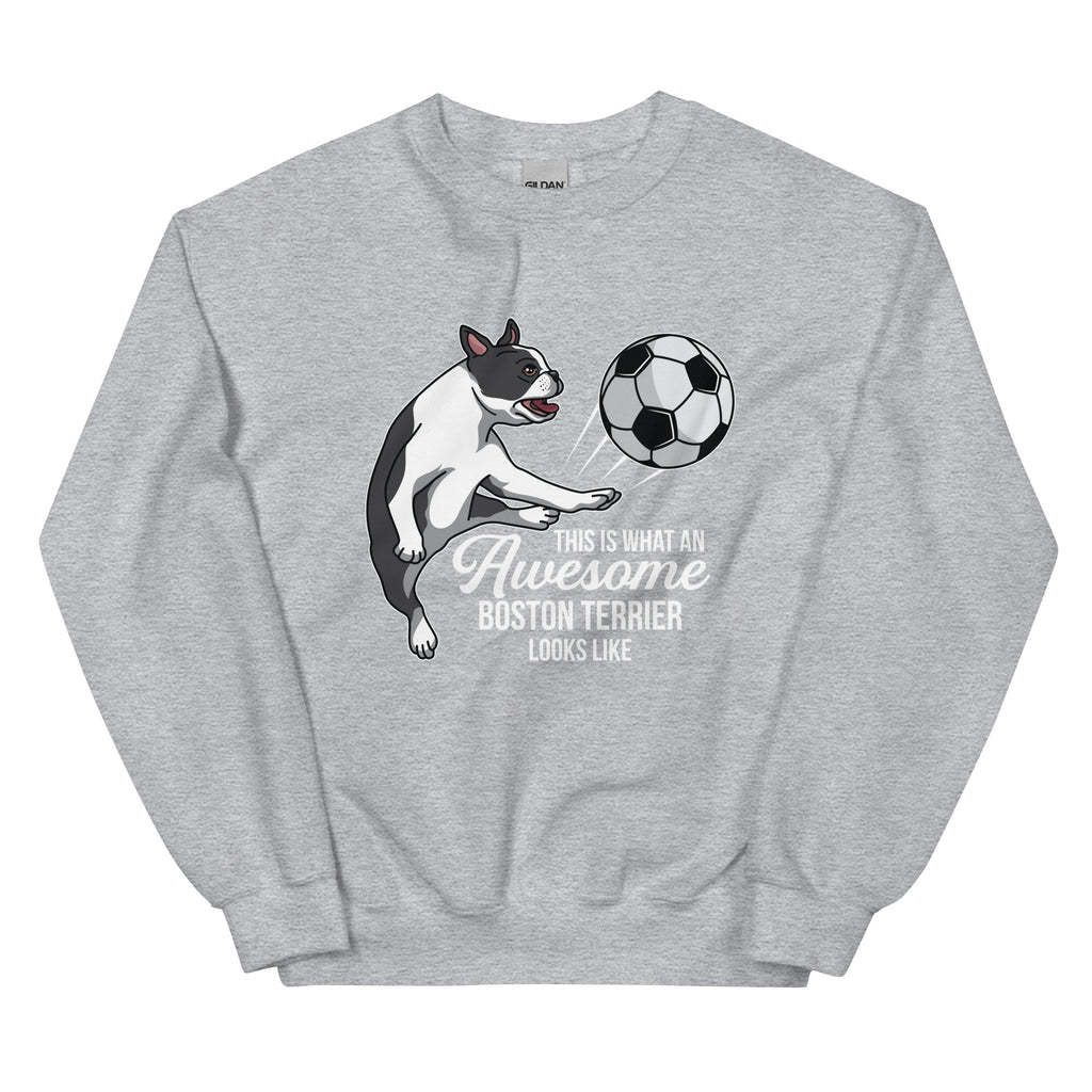 Soccer Boston Terrier Sweatshirt