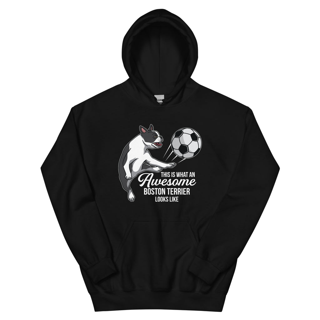 Soccer Boston Terrier Hoodie