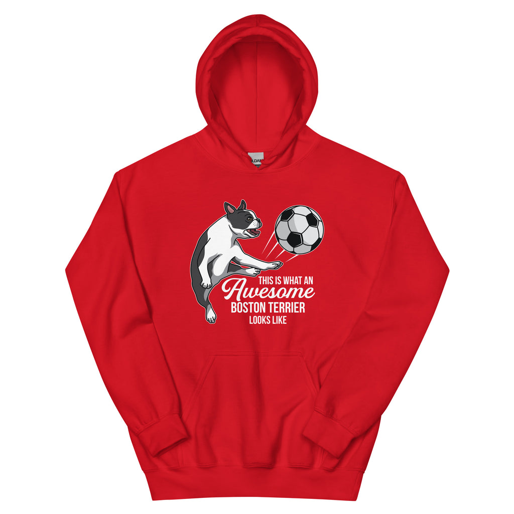 Soccer Boston Terrier Hoodie