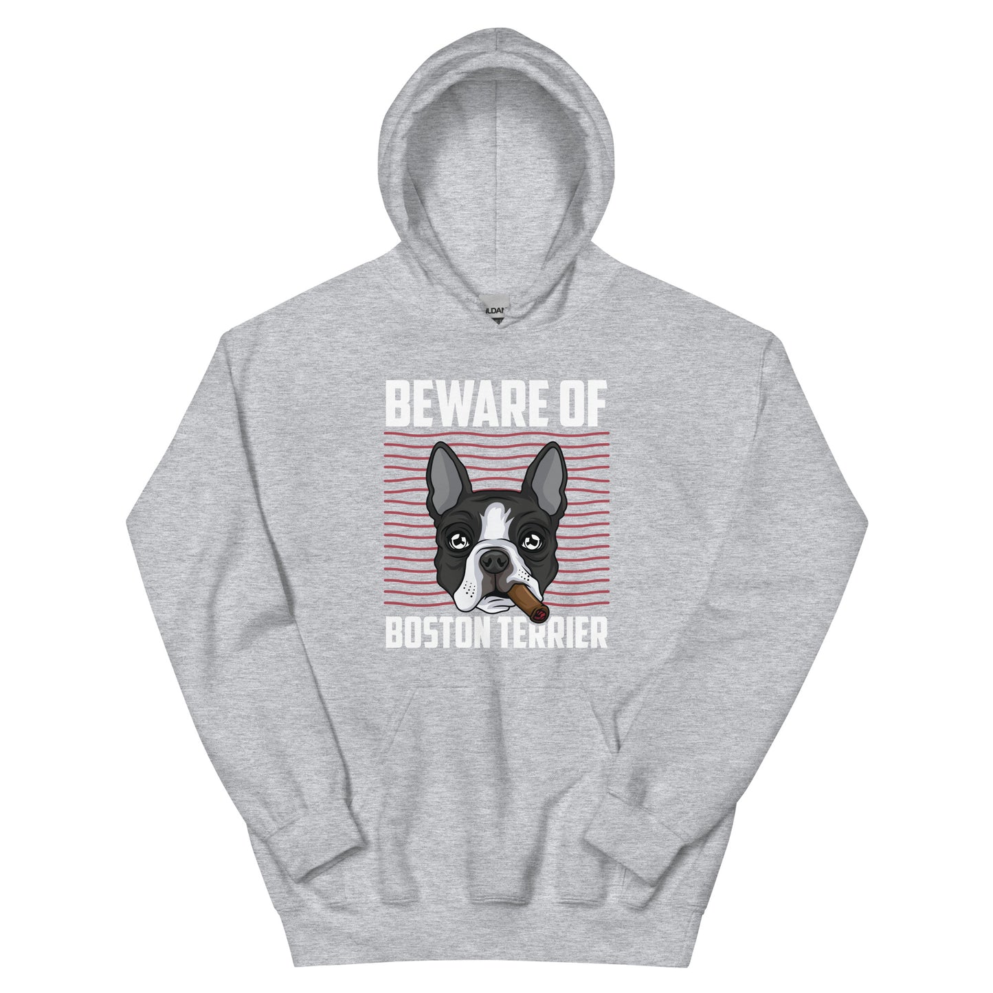 Beware Of Boston Terrier Unisex Hoodie