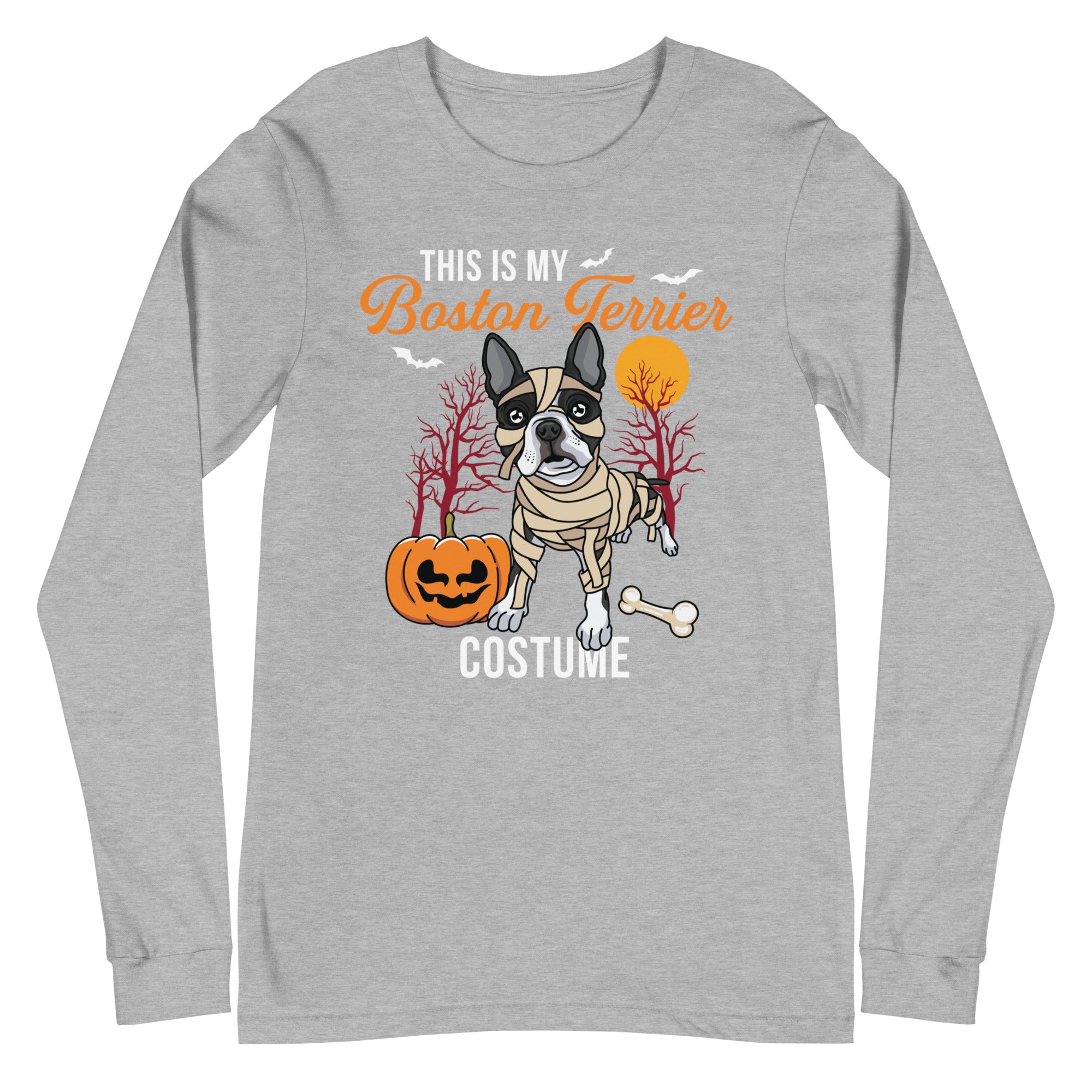 This Is My Boston Terrier Costume Long Sleeve Tee