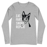 Eat Fart Snore Repeat Long Sleeve Tee