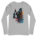 Boston Terrier Art Long Sleeve Tee
