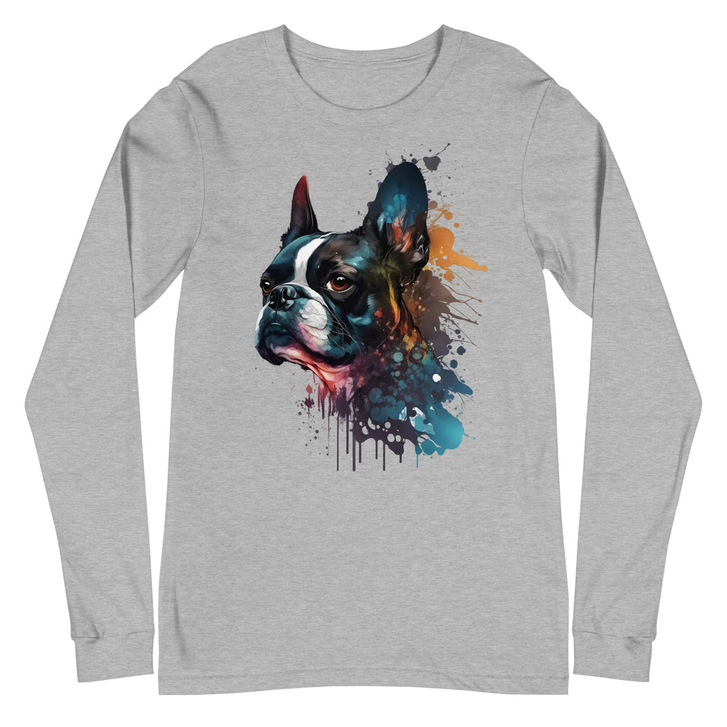 Boston Terrier Art Long Sleeve Tee