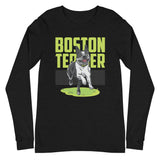 Happy Boston Terrier Unisex Long Sleeve