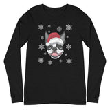 Christmas Flakes Boston Terrier Unisex Long Sleeve
