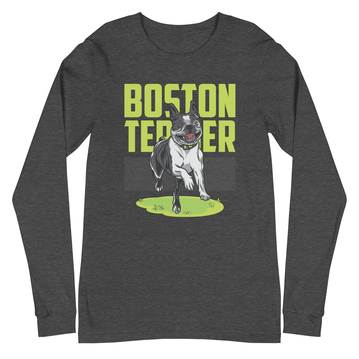 Happy Boston Terrier Unisex Long Sleeve
