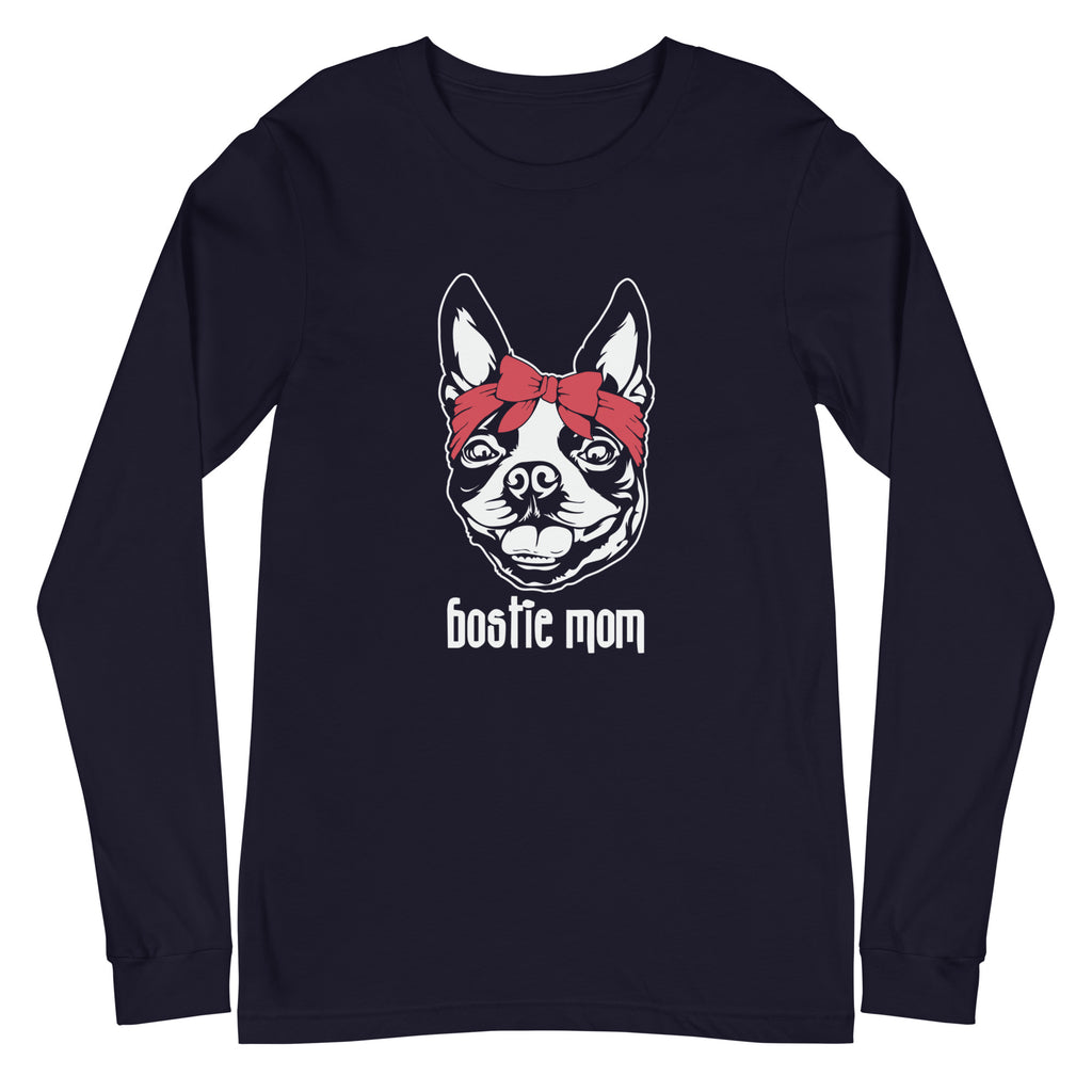 Bostie Mom Unisex Long Sleeve