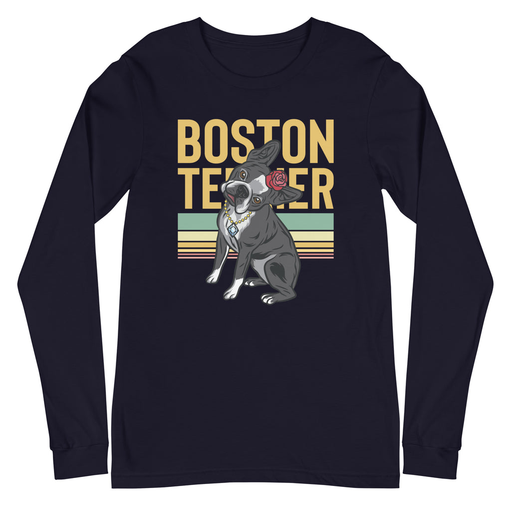 The Lady Boston Terrier Unisex Long Sleeve