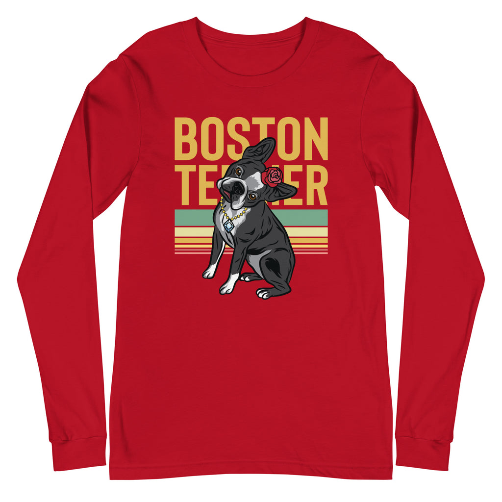 The Lady Boston Terrier Unisex Long Sleeve