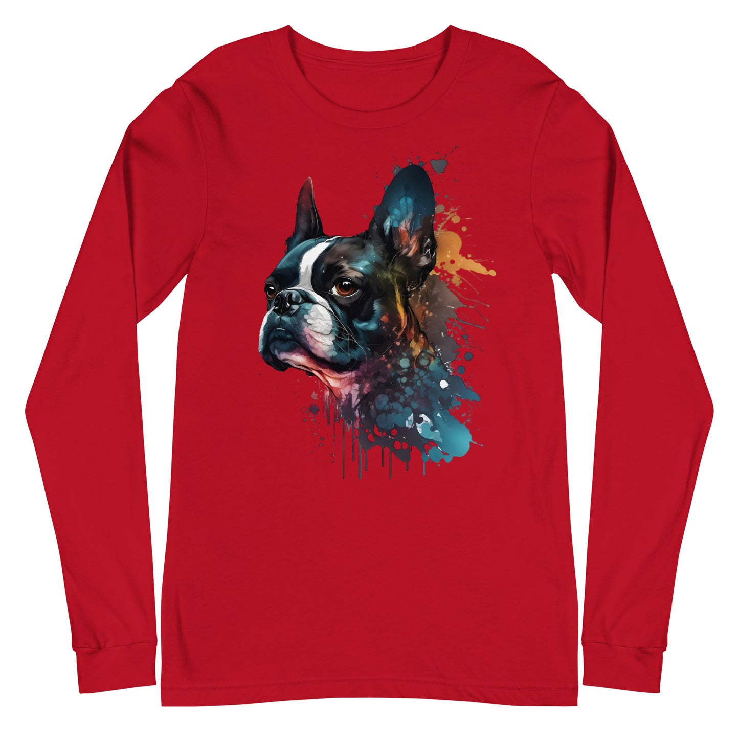 Boston Terrier Art Long Sleeve Tee